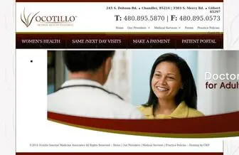 Ocotillointernalmedicine.com(Ocotillo Internal Medicine Associates) Screenshot