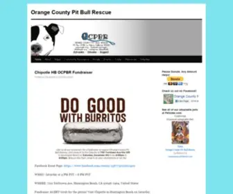 OCPBR.org(OC Pit Bull Rescue) Screenshot