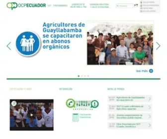 Ocpecuador.com(OCP Ecuador) Screenshot