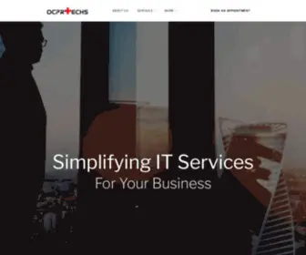 Ocprtechs.com(Simplifying IT Services) Screenshot