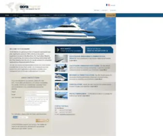 Ocramarine.com(Yacht and Ship Registration & Management Services) Screenshot