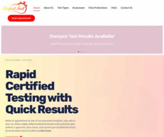 Ocrapidtest.com(OC Rapid Test) Screenshot