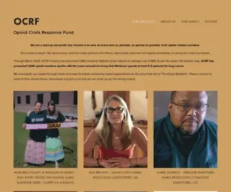 Ocrfund.org(Our mission) Screenshot