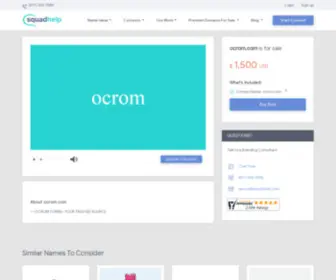 Ocrom.com(Sitio) Screenshot