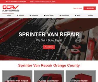 OcrvFleetservices.com(Sprinter Van Repair Shop Near Me Orange County California) Screenshot