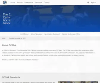 Ocsaa.org(Ohio Catholic School Accrediting Association) Screenshot