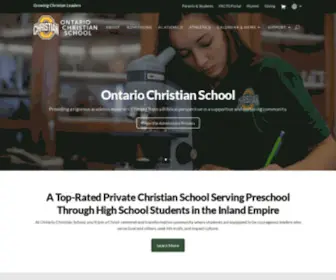 Ocschools.org(Ontario Christian) Screenshot