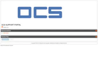 Ocsfixit.com(OCS Support Portal) Screenshot