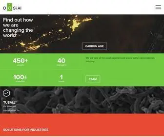 Ocsial.com(Carbon Nanotube Manufacturer) Screenshot