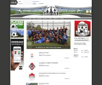 Ocslonline.ca(Ottawa Carleton Soccer League) Screenshot