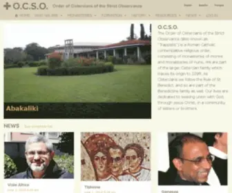 Ocso.org(Ordre Cistercien de la Stricte Observance) Screenshot