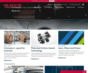 Ocssystem.co.uk(Overhead Conveyor System) Screenshot