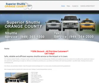 Ocsuperiorshuttle.com(Super Shuttle Orange County) Screenshot