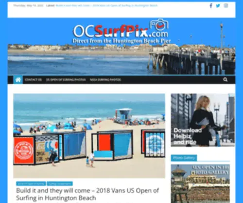 Ocsurfpix.com(Surfing pictures from Surf City Huntington Beach) Screenshot
