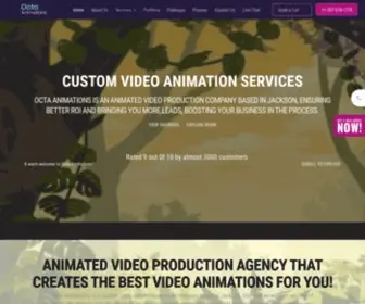 Octaanimations.com(ANIMATING YOUR BRAND TO BRING YOU MORE LEADS AND ROI) Screenshot