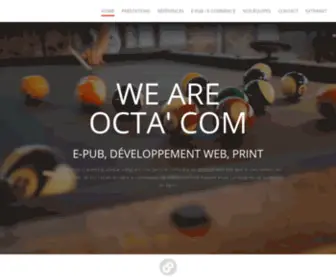 Octacom.fr(Agence de communication digitale & Print) Screenshot