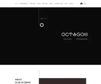 Octagonseoul.com(Club Octagon official l 클럽옥타곤 공식 홈페이지) Screenshot