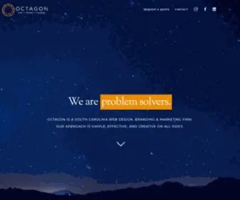 Octagonsolutions.net(Creative Web Design Columbia SC Charleston SC Marketing) Screenshot