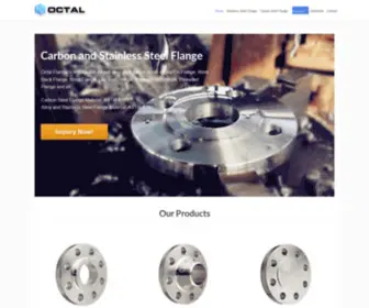 Octalflange.com(Carbon and Stainless Steel Flange Supplier from China) Screenshot