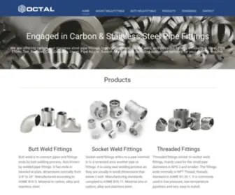 Octalpipefittings.com(Carbon and Stainless Steel Pipe Fittings Supplier) Screenshot