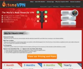 OctaneVPN.com(The World's Most Powerful VPN) Screenshot