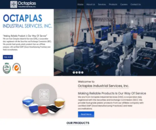 Octaplasindustrial.com(Octaplas Industrial Inc) Screenshot
