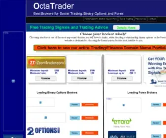 Octatrader.com(OctaTrader-forex and binary options brokers.Trading.Reviews) Screenshot