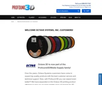 Octave.com(3d printer) Screenshot