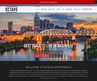 Octavenashville.com(Octave Apartments) Screenshot