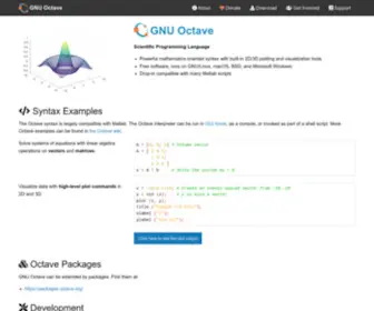 Octave.org(GNU Octave) Screenshot
