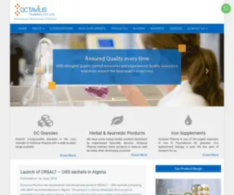 Octaviuspharma.com(Team Octavius has been persistently working for more than 35 years) Screenshot