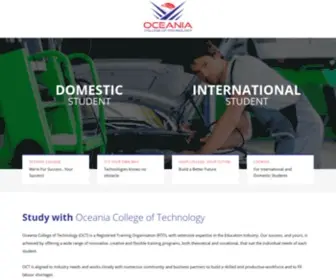 OCT.edu.au(Vocational Education & Training Provider) Screenshot