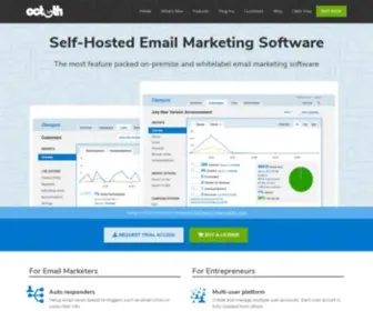 Octeth.com(Email Marketing Software) Screenshot