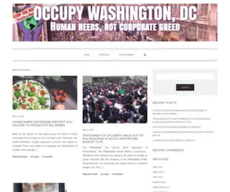 October2011.org(Occupy Washington DC) Screenshot