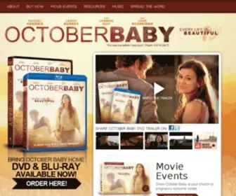 Octoberbabymovie.net(October Baby) Screenshot