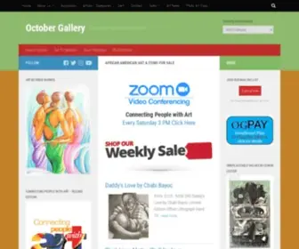 Octobergallery.com(Connecting People with Art since 1985) Screenshot