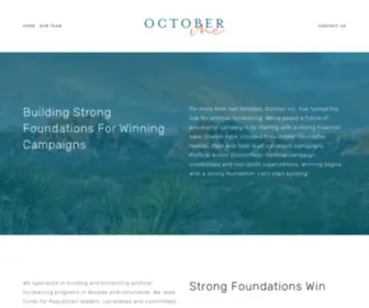 Octoberinc.org(October Inc) Screenshot