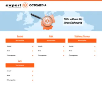Octomedia.de(Bitte wählen Sie Ihren Fachmarkt) Screenshot