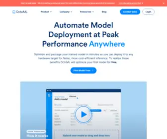 Octoml.ai(Accelerated Machine Learning Deployment) Screenshot