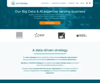 Octopeek.com(A Big Data & AI company) Screenshot