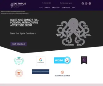 Octopus-AG.com(Octopus Advertising Group provide highest quality advertising services) Screenshot