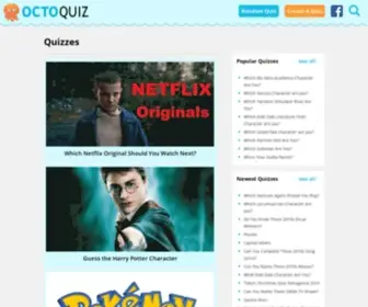Octoquiz.com(The only place for quizzes) Screenshot