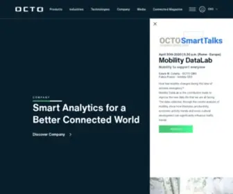 Octotelematics.com(Telematics solutions for automotive and everyday life) Screenshot