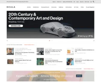Ocula.com(Discover the Best of Contemporary Art Now) Screenshot