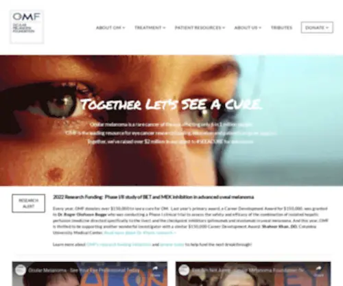 Ocularmelanoma.org(Ocular Melanoma Foundation) Screenshot