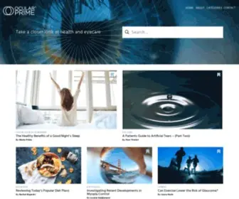 Ocularprime.com(Take a Closer Look at Health and Eye Care) Screenshot