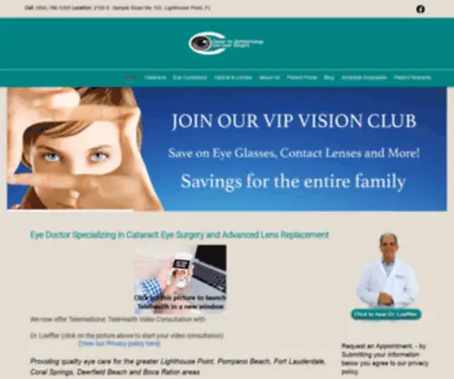 Oculaser.com(Cataract Surgery & Eye Care) Screenshot