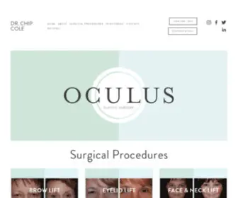 Oculusplasticsurgery.com(Eye & Facial Plastic Surgery Atlanta) Screenshot