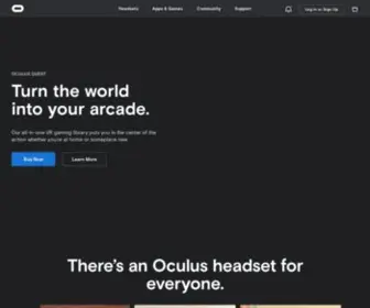 Oculusvr.com(Oculus VR®) Screenshot