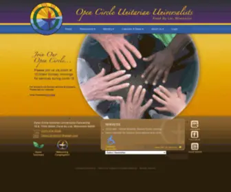 Ocuuf.org(Open Circle Unitarian Universalists in Fond du Lac Wisconsin) Screenshot